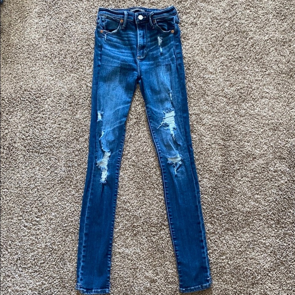 Abercrombie & Fitch High Rise Super Skinny Jeans